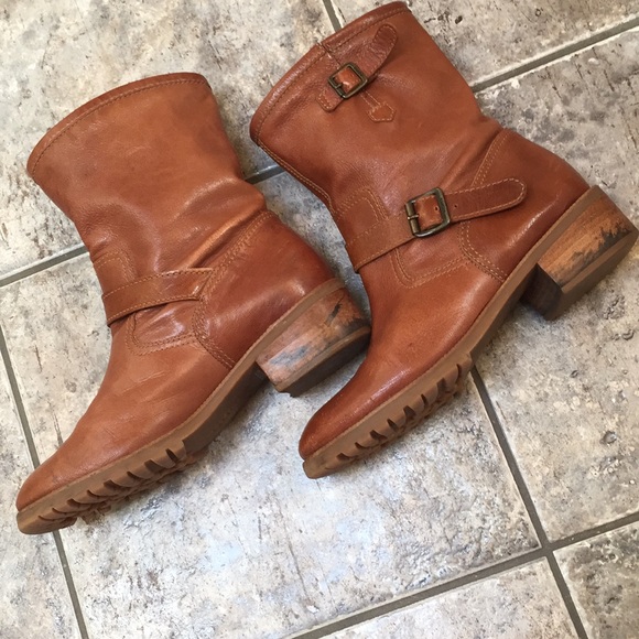 Michael Kors Shoes - Michael Kors Leather Buckle Booties